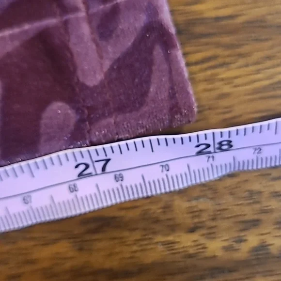 Isaac Mizrahi Live Women's Luxe Velour Pants Rich Burgundy Color 3X Size - Picture 5 of 5